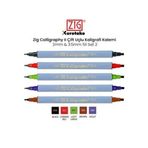 Zig 2 mm 3.5 mm 5'li Set 2 Calligraphy II Çift Uçlu Kaligrafi Kalemi