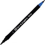 Zig Art Graphic Twin Marker 63 Dull Blue Çizim Kalemi