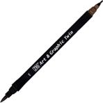 Zig Art Graphic Twin Marker 76 Dark Brown Çizim Kalemi
