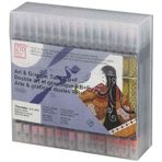 Zig Art & Graphic Twin Real Brush Marker 80 Renk Set