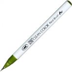 Zig Clean Color 043 Olive Green Fırça Uçlu Marker Kalem