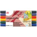 Zig Fabricolor Twin 6 Renk Kumaş Boyama Kalem Seti