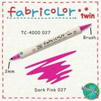 Zig Fabricolor Twin Brush Dark Pink Kumaş Boyama Kalemi
