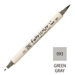 Zig Fabricolor Twin Brush Green Grey Kumaş Boyama Kalemi