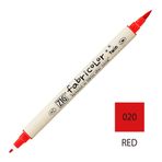 Zig Fabricolor Twin Brush Red Kumaş Boyama Kalemi