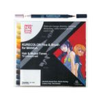 Zig Kurecolor Fine Brush for Manga Hair Muted Tones 12 Renk