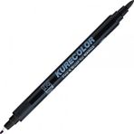 Zig Kurecolor Fine & Brush Kalemler Siyah 900 Adet Profesyonel Manga İçin Çift Uçlu
