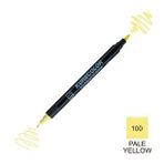 Zig Kurecolor Mangaka Fine & Brush CNKC-2200 100 Pale Yellow Çift Taraflı Markör Kalem