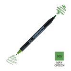 Zig Kurecolor Mangaka Fine & Brush CNKC-2200 1505 May Green Çift Taraflı Markör Kalem