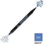 Zig Kurecolor Mangaka Fine & Brush CNKC-2200 320 Navy Çift Taraflı Markör Kalem