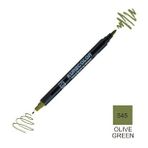 Zig Kurecolor Mangaka Fine & Brush CNKC-2200 545 Olive Green Çift Taraflı Markör Kalem