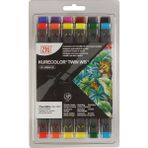Zig Kurecolor Twin S Çift Uçlu Marker Kalem Seti 12 Renk Natural Colors