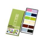 Zig Kuretake Gansai Tambi Pastel Renkler 12 Renk Tablet Sulu Boya Seti