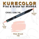 Zig Manga Çizim Kalemi 740 Soluk Allık Için Zig Kurecolor Ince Fırça