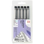 Zig MS/5V Millenium Siyah 5 Adet Çizim Kalemi