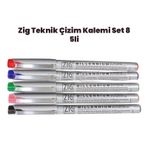 Zig Set 8 6'lı 0,1 mm Teknik Çizim Kalem
