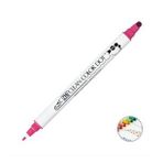 Zig TC-6100-025 Clean Color Dot Pembe Çift Taraflı Kalem
