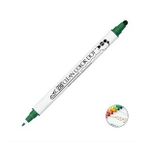 Zig TC-6100-040 Clean Color Dot Yeşil Çift Taraflı Kalem