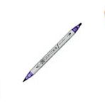 Zig TCS-6000T Deep Violet Clean Color Çift Uçlu Keçe Kalem