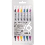 Zig TCS-6000T/6V 6'lı Clean Color F Çift Uçlu Marker Kalem