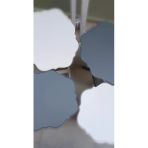 Zigon Çanta 90090 Sehpa Yonca Model Ahşap Mdf4 Lü Beyaz Ve Gri Renk Uyum El Yapım