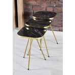 Zigon Sehpa 34*34 Altın Bendir