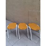 Zigon Sehpa istif Tepsi Bşk 90573 Hardal Tabla Beyaz Ayak Lake Boya El Yapım