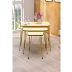 Zigon Sehpa Kr Çift Gold Krem Tel 1030