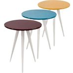 Zigon St 3Ayak13556 3Renk Model Sehpa Kayın Torna Retro Ayak Mdf Tabla El Yapım