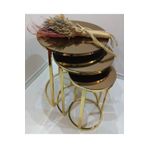 Zigons Gold Zigon Sehpa Bronz Aynalı