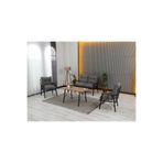 Zigonzi Lena, 2+1+1 Bahçe-Balkon Mobilyası, Gri