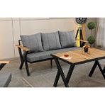 Zigonzi NARİN 3+1+1+MASALI BALKON TAKIMI Gri