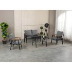 Zigonzi Rüya, 2+1+1 Bahçe-Balkon Mobilyası, Gri