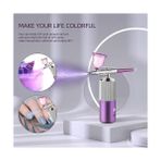 Zigver Airbrush Kompresör Seti Hava Püskürtme Tabancası Makyaj Boyama Tabancası Dövme Hydrafacial Makine