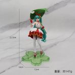 Zigver Anime Dancing Dancing Dans Kız Sabah Zafer Elf Lotus Yaprağı Şekil Kawaii Pvc Model Oyuncaklar Bebek Süsler ler