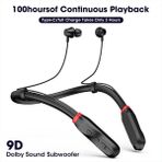 Zigver I35 Kulaklık Bluetooth 5.1 Kulaklık Spor Kulakiçi Için Dahili Mikrofon Boyun Bandı Kulaklık Stereo Kulakiçi Kulaklık Koşu