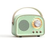 Zigver Retro Bluetooth Hoparlör Sevimli Mini Hoparlör Taşınabilir Kablosuz Hoparlör Ev Açık Seyahat Için Vintage Dekor, Kızlar Için Hediyeler - Yeşil