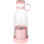 Zigver Taşınabilir Juice Cap USB Şarj Meyve Sıkacağı - Açık Pembe