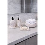 Zigzag Home Dekoratif 5 Parça Mermer Desen Geometrik Banyo Seti Katı ve Sıvı Sabunluk ,Tepsi ,Kase ,Diş Fırçalık
