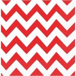 Zigzag Kırmızı Kağıt Peçete