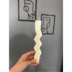 Zigzag Şekilli Dalga Model Dekoratif Mum 1 Adet (Renk Seçimi Yapın)