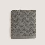 Zigzag%100 Pamuk El Havlusu 30x40 cm Antrasit