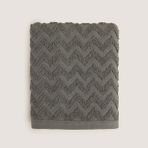 Zigzag%100 Pamuk Yüz Havlusu 50x80 cm Antrasit