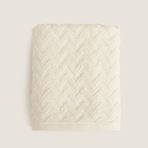 Zigzag%100 Pamuk Yüz Havlusu 50x80 cm Ekru