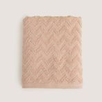 Zigzag%100 Pamuk Yüz Havlusu 50x80 cm Somon