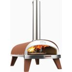 Ziipa Piana Pellet Pizza Fırını Döner Taşlı - Kahverengi