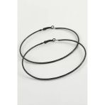 Zikzak Desenli Metal Halka Küpe 8-9-10 Cm