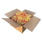 Zikzak Kırpık Kağıt Dolgu Malzemesi -Sarı Kırmızı - 250Gr.