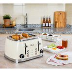 Zilan ZLN1214 | Retro Ekmek Kızartma Makinesi | 6 Kademeli | Buz Çözme | Yeniden Isıtma | 1500W - Bej