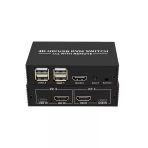 Zilevo Hdmi Kvm Switch 2 Port Usb Type C 2 Pc Tek Kasa Klavye Mouse Kontrol Çoklayıcı